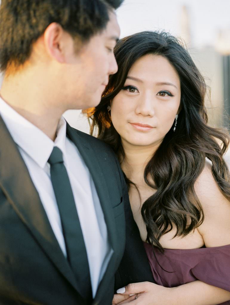 DOWNTOWN LOS ANGELES IN HOME ROOFTOP ENGAGEMENT SESSION-0030